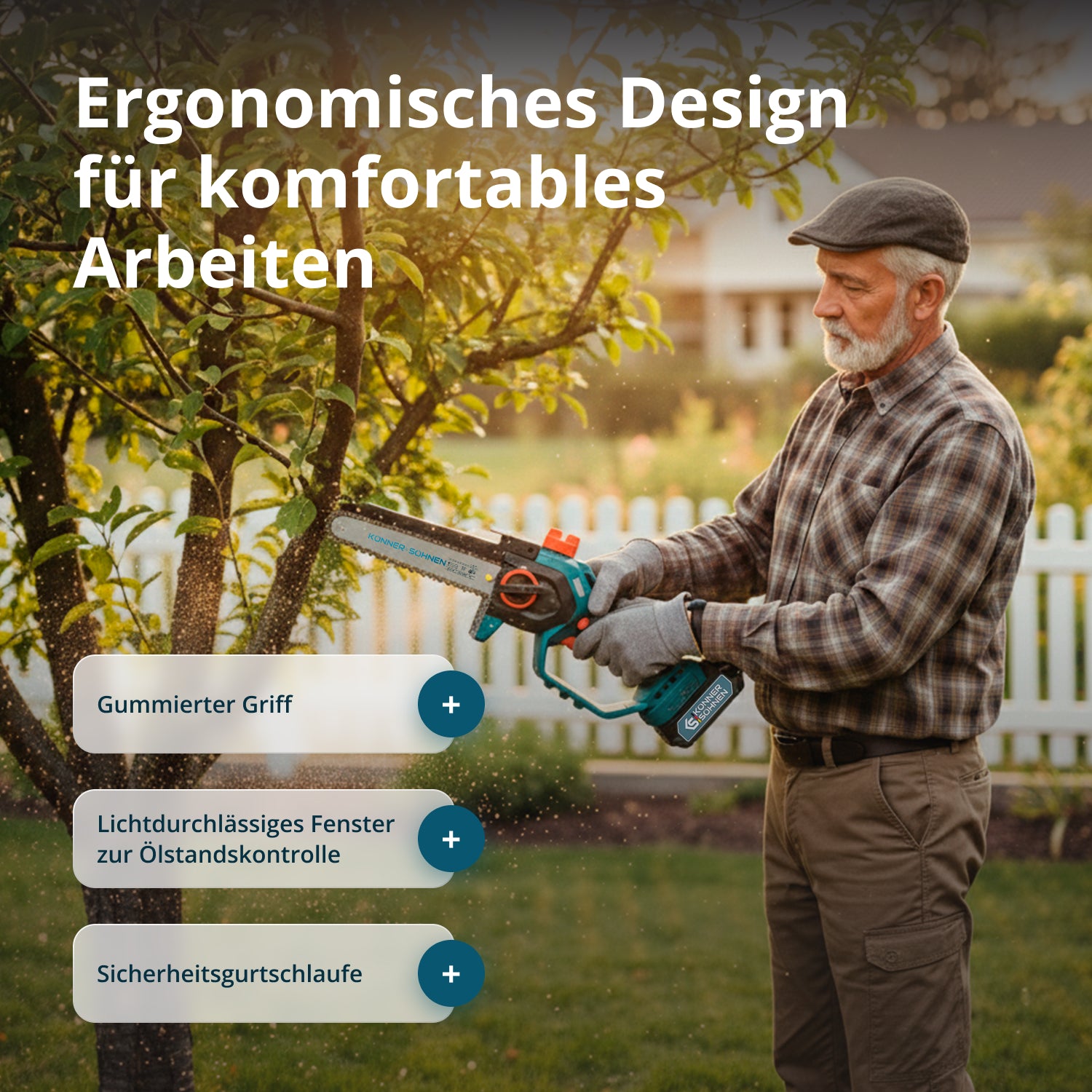 Cordless Mini Chainsaw KS MCS20V-8