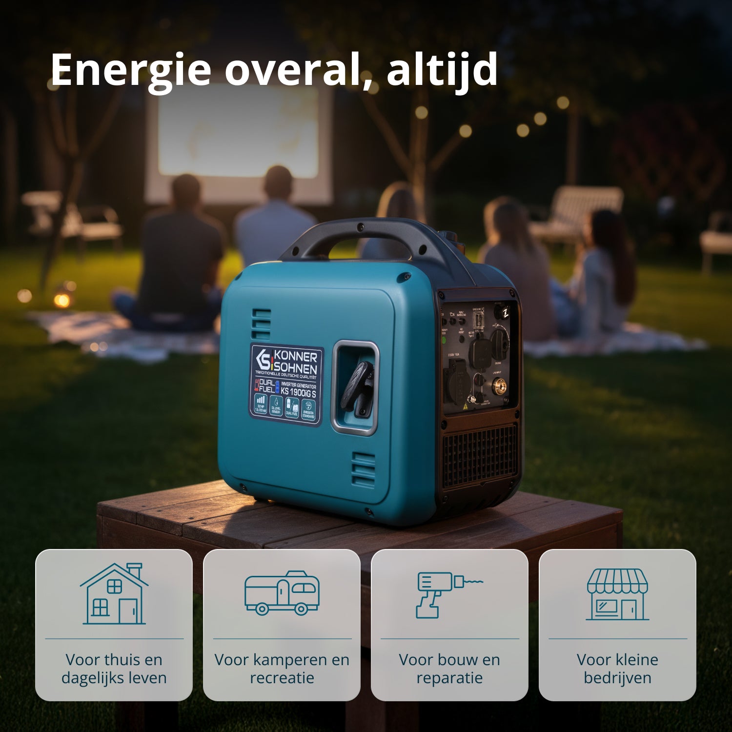 Invertergenerator (LPG/benzine) KS 1900iG S (Refurbished – Zo goed als nieuw)