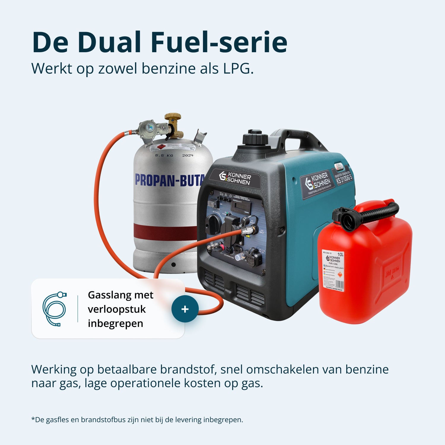 LPG/benzine invertergenerator KS 3100iG S