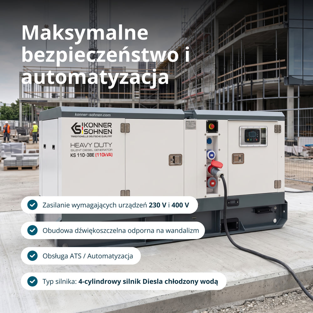 Dieselowy trójfazowy agregat prądotwórczy KS 110-3BE