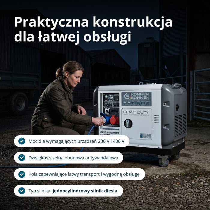 Generator diesla „Könner & Söhnen” KS 9300DE-1/3 ATSR (EURO V)