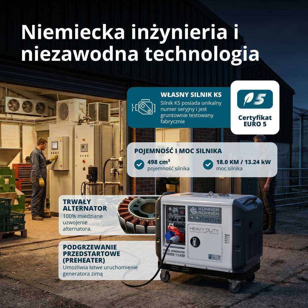 Generator diesla „Könner & Söhnen” KS 9300DE-1/3 ATSR (EURO V)
