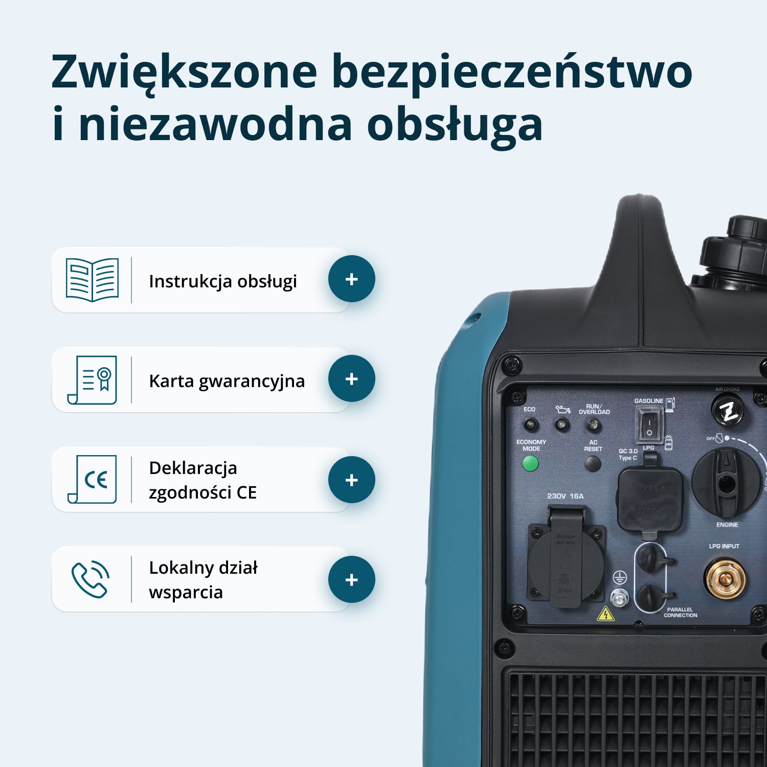 Generator Inwerterowy (gaz/benzyna) KS 1900iG S (Odnowiony – Stan doskonały)