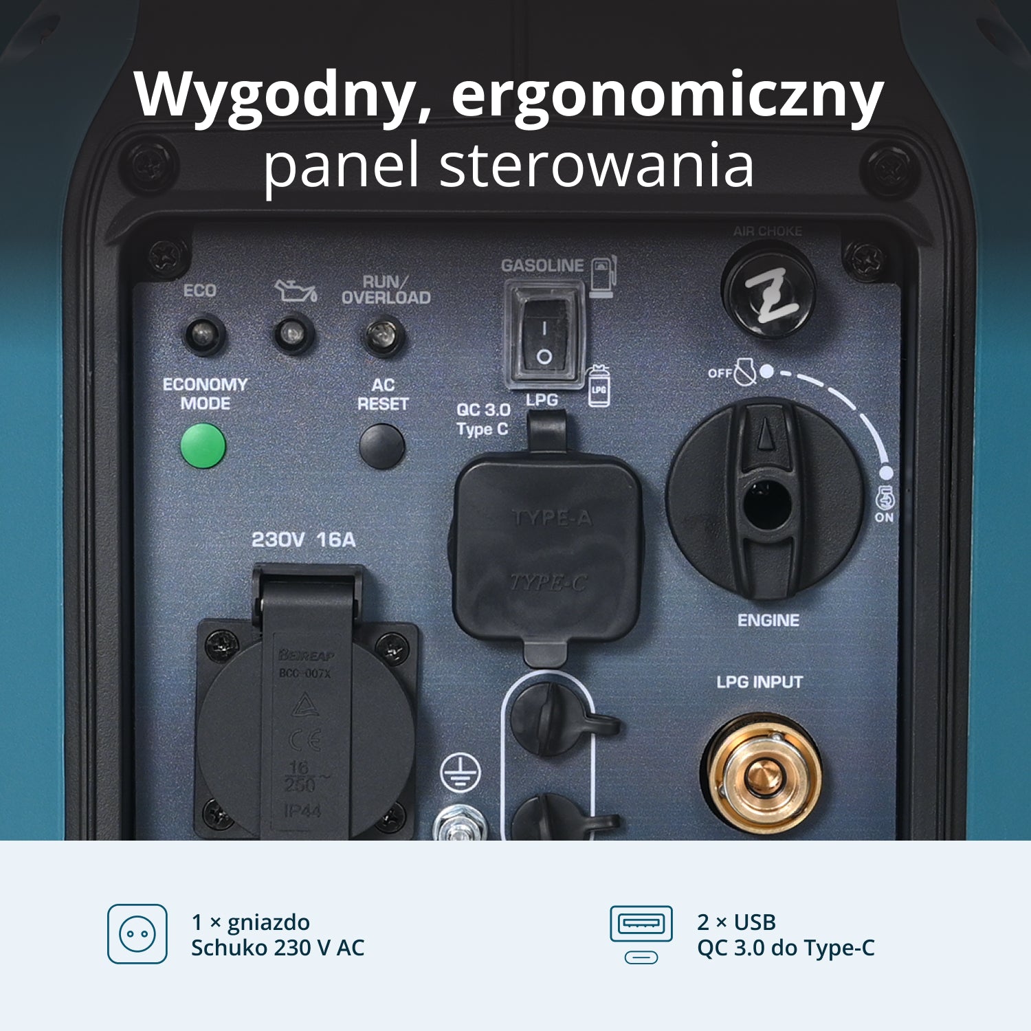 Generator Inwerterowy (gaz/benzyna) KS 1900iG S (Odnowiony – Stan doskonały)