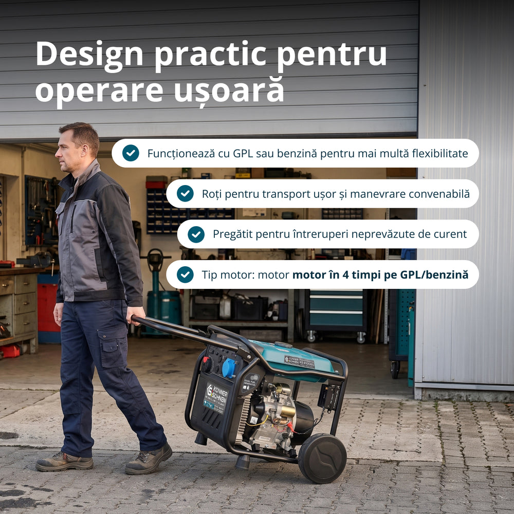 Generator cu inverter pe GPL/benzină KS 8100iEG