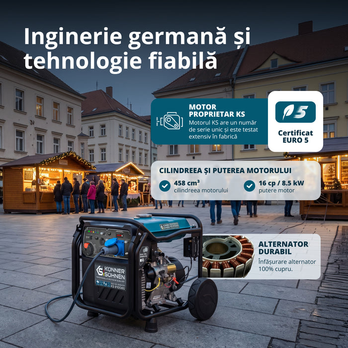 Generator cu inverter pe GPL/benzină KS 8100iEG