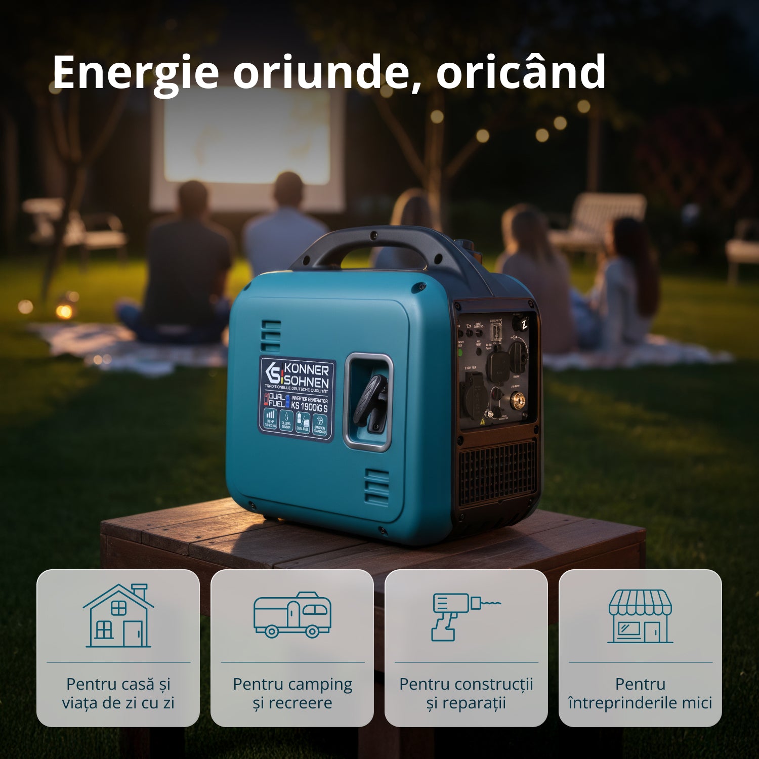 Generator Invertor (gaz/benzină) KS 1900iG S 