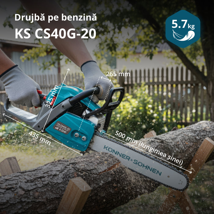 Drujbă pe benzină KS CS40G-20