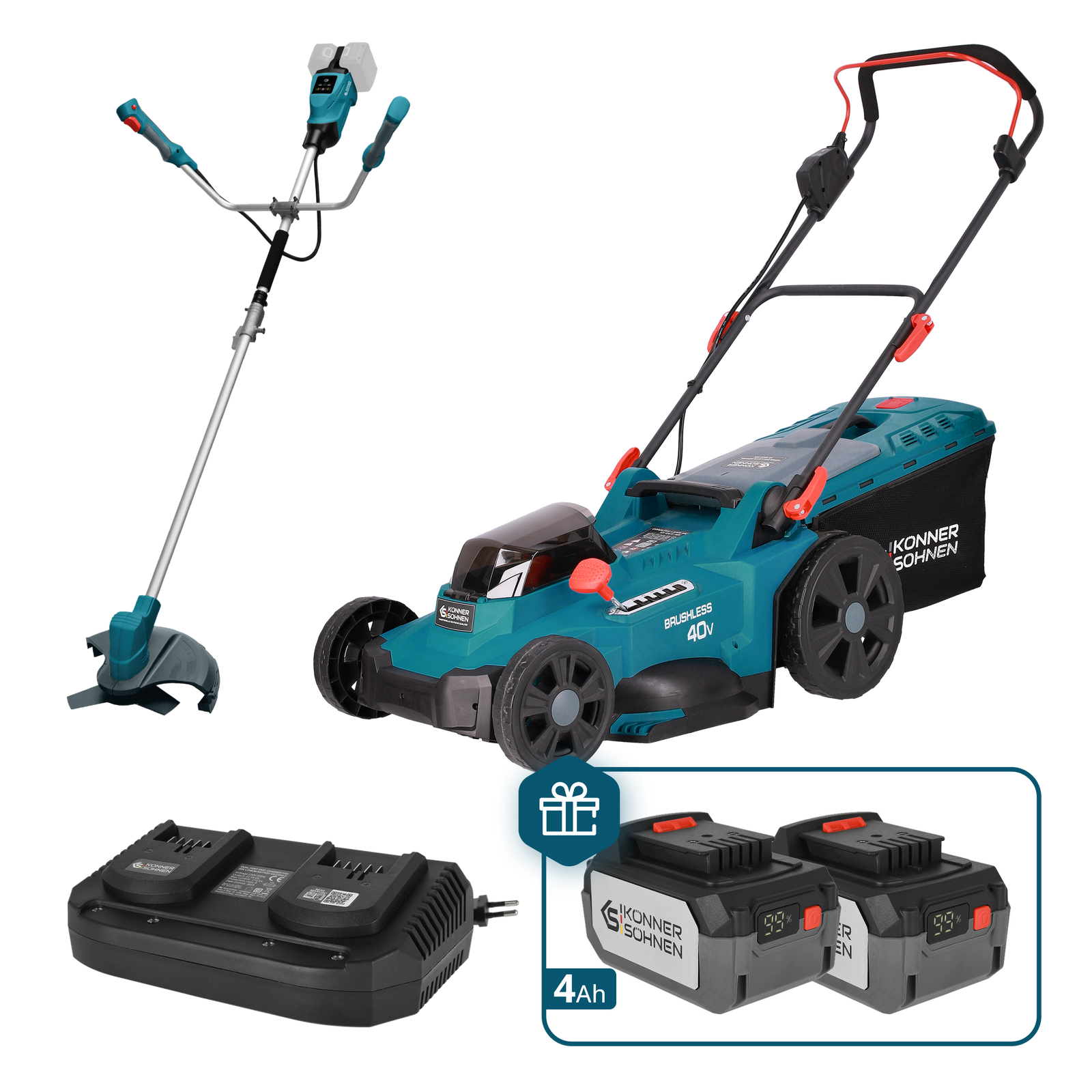 Kampagne Græsplæneplejesæt KS 43LM-BCT40V-SET
