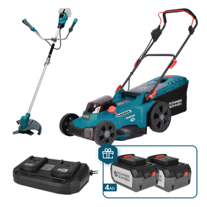 Kit promocional para el cuidado del césped KS 43LM-BCT40V-SET