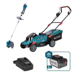 Kit promocional para el cuidado del césped KS 33LM-BCT20V-SET