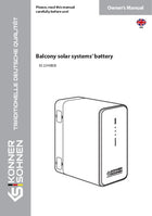 Balkongsolsystems batteri KS 2240BSB