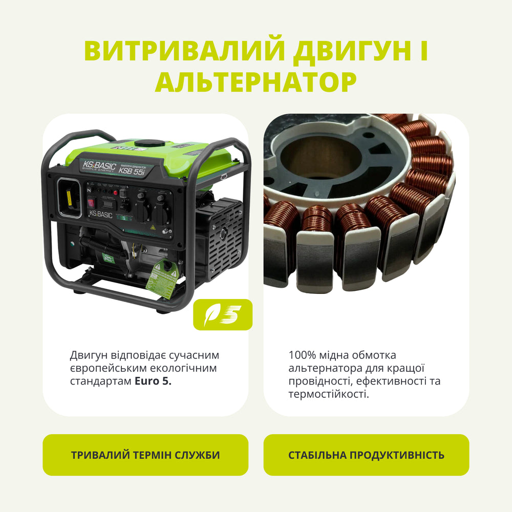 Інверторний генератор KSB 55i