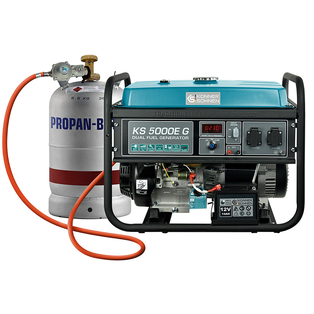 Gerador a GPL/Gasolina "Könner & Söhnen" KS 5000E G
