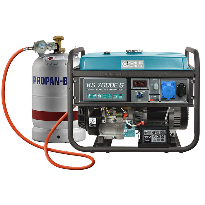 Gerador a GPL/Gasolina "Könner & Söhnen" KS 7000E G