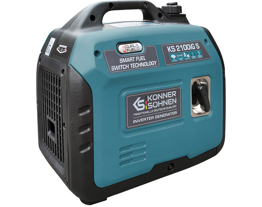 Groupe électrogène à essence-gaz de type inverter KS 2100iG S