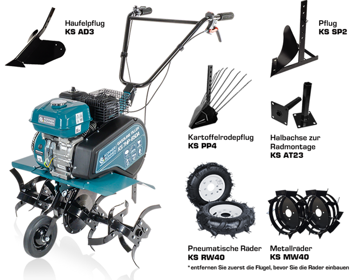 Gasoline tiller KS 7HP-850A